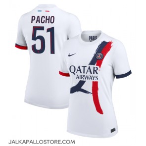 Paris Saint-Germain Willian Pacho #51 Vieraspaita Naisten 2024-25 Lyhythihainen